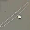 Collier coeur porte photo argent 925/000 pendentif porte bonheur sur chaine