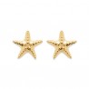 Boucles d'oreilles étoiles de mer Plaqué Or 18 carats