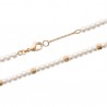 Bracelet Plaqué Or 18 carats perles blanches nacrées