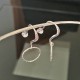Boucles d'oreilles argent 925/000 dormeuses zirconias pendants anneaux
