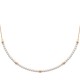 Collier plaqué or 18 carats perles blanches nacrées