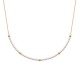 Collier plaqué or 18 carats perles blanches nacrées