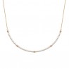 Collier plaqué or 18 carats perles blanches nacrées