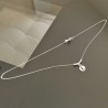 Collier initiale argent 925/000 pendentif lettre ou chiffre au choix sur chaine