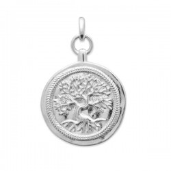 Pendentif arbre de vie en argent massif 925/000 rhodié