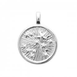 Pendentif constellation d'étoiles argent massif 925/000 rhodié