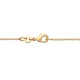 Collier grains de café Plaqué Or 18 carats ras de cou ajustable jusqu'à 45 cm