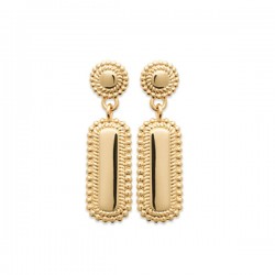 Boucles d'oreilles Plaqué Or 18 carats tendance actuelle