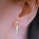 Boucles d'oreilles Plaqué Or 18 carats tendance actuelle
