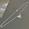 Collier pendentif géométrique argent 925/000 Bijou tendance ethnique