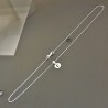 Collier initiale argent 925/000 lettre ou chiffre au choix Bijou minimaliste