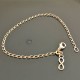 Bracelet infini plaqué or 18 carats symbole signe infini