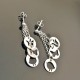 Boucles d'oreilles argent 925 pampilles fleur papillon oiseau Bijou Nature