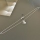 Collier pendentif oiseau hirondelle argent 925/000 sur fine chaine