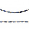 Collier Plaqué Or 18 carats pierres sodalite naturelle