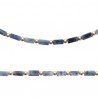 Collier Plaqué Or 18 carats pierres sodalite naturelle