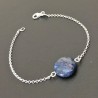 Bracelet argent 925/000 pierre naturelle lapis lazuli Bijou nature