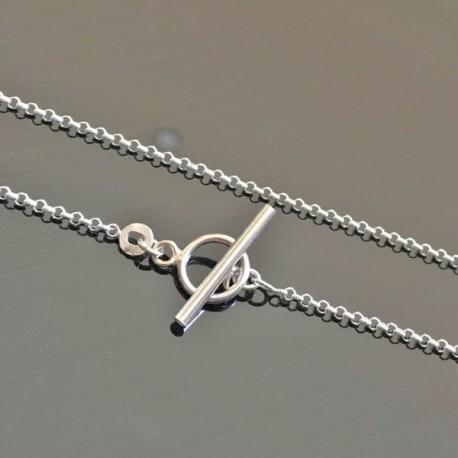 Bracelet argent 925/000 fermoir toggle bijou tendance