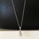 Collier argent 925/000 pendentif duo d'étoiles sur fine chaine 