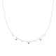 Collier argent 925/000 pampilles coeurs et zirconium