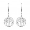 Boucles d'oreilles arbre de vie argent 925/000