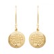 Boucles d'oreilles arbre de vie Plaqué Or 18 carats