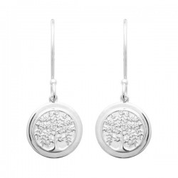 Boucles d'oreilles arbre de vie argent 925/000