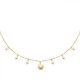 Collier Plaqué or 18 carats et zirconium pampilles soleil étoiles