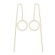 Boucles d'oreilles chanettes anneaux Plaqué Or 18 carats