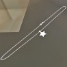 Collier pendentif étoile argent 925/000 sur fine chaine longueur 42 cm