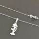 Collier argent 925/000 pendentif poisson sur fine chaine