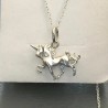 Collier pendentif licorne argent 925/000 sur fine chaine longueur 42 cm