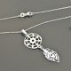 Collier pendentif attrape rêves en argent 925/000 sur fine chaine 