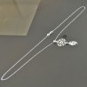 Collier pendentif attrape rêves en argent 925/000 sur fine chaine 