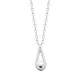 Collier goutte argent massif 925/000 Bijou tendance