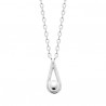 Collier goutte argent massif 925/000 Bijou tendance