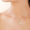 Collier goutte argent massif 925/000 Bijou tendance