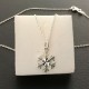 Collier argent 925 pendentif petit flocon de neige sur chaine