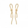 Boucles d'oreilles noeuds Plaqué Or 18 carats
