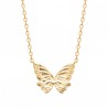 Collier papillon Plaqué Or 18 carats
