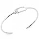 Bracelet jonc argent massif 925/000 Bijou tendance