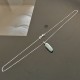 Collier pendentif pierre amazonite naturelle et argent 925 sur chaine 