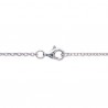 Collier infini argent massif 925/000 et zirconium 