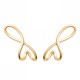 Boucles d'oreilles coeurs Plaqué Or 18 carats