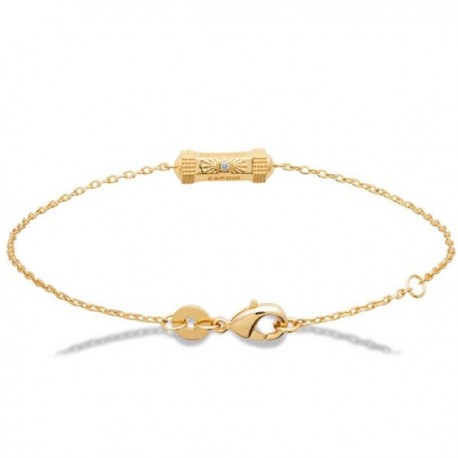 Bracelet Plaqué Or 18 carats et zirconium Bijou tendance