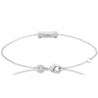 Bracelet Argent massif 925/000 et zirconium Bjou tendance