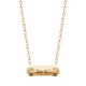 Collier Plaqué Or 18 carats et zirconium Bijou tendance