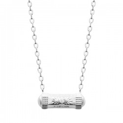 Collier argent massif 925/000 et ziconium Bijou tendance