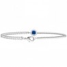 Bracelet argent massif 925/000 et zirconium Bijou chic tendance