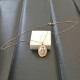 Collier plaqué or 18 carats pendentif vierge Marie décor 2 faces 